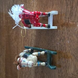 Vintage Rocking Horse Ornaments